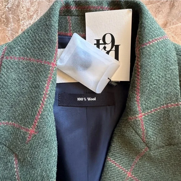 NEW!! Paris 64 Eliot Diana II Plaid Double-Breasted Blazer - Picture 3 of 11